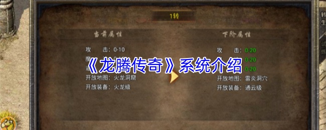 《龙腾传奇》系统全方位解析