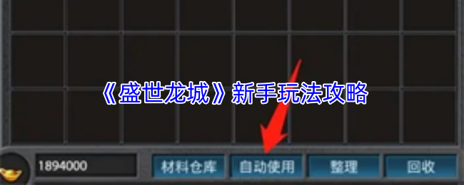 《盛世龙城》新手入门指南，全面提升你的游戏体验