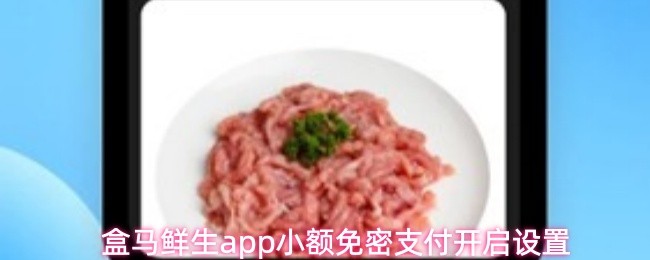 关于在盒马鲜生app中启用小额免密支付的操作指南