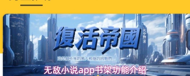 无敌小说app的书架功能详解