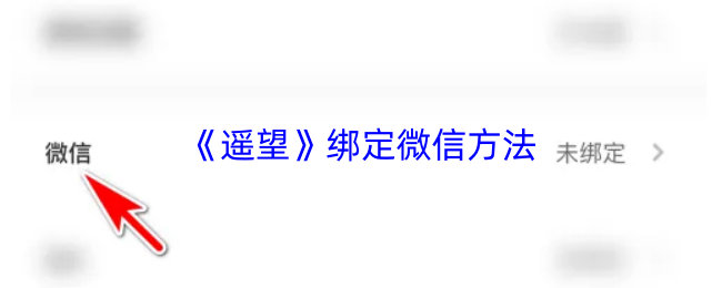 《遥望》绑定微信的操作指南