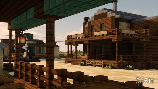 在《我的世界》中，玩家成功复现了《荒野大镖客：救赎2》中的犰狳镇！