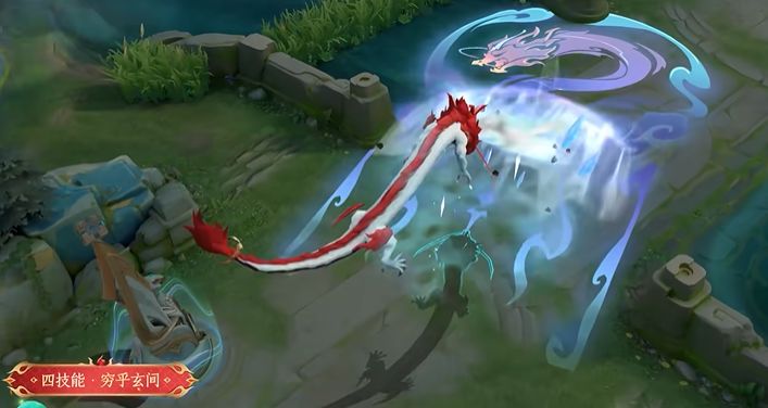 关于王者荣耀中敖隐赤刃凌霄皮肤的技能效果详细解读