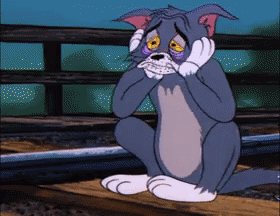 令人心生怜悯的汤姆猫被掌中之势表情包gif