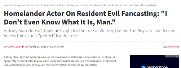 年龄是否成为我出演的障碍？祖国演员坦言：我已经太年长，不适合饰演威斯克这个角色