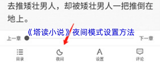 关于如何在《塔读小说》中启用夜间阅读模式的详细操作指南