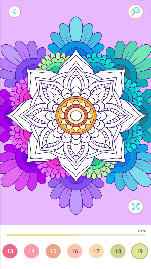 数字填色曼陀书