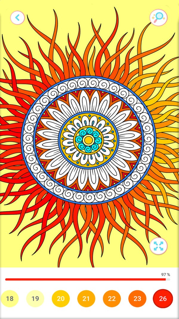 数字填色曼陀书