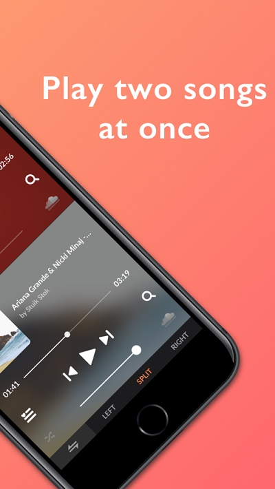 SplitCloud(同时播放两首歌曲)