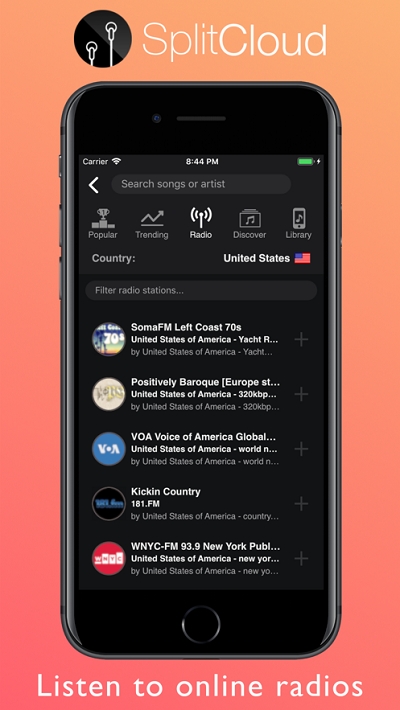 SplitCloud(同时播放两首歌曲)