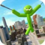 绿色火柴人城市英雄最新版