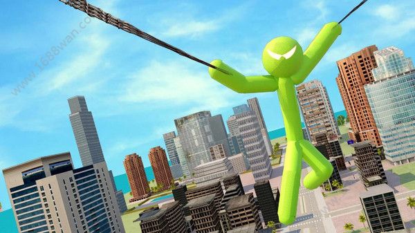 绿色火柴人城市英雄最新版