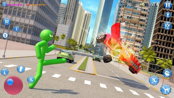 绿色火柴人城市英雄最新版