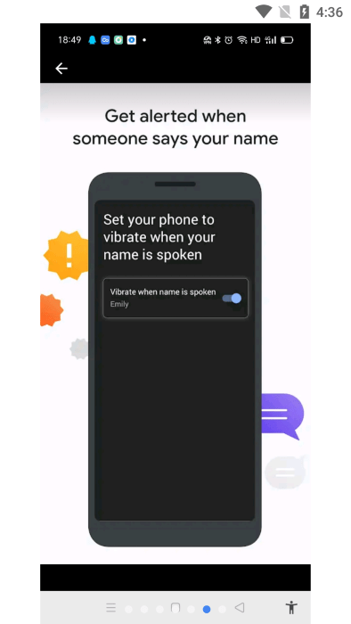 google实时转写和声音通知